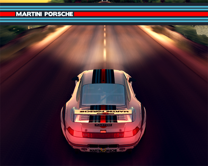 Une adapation d'une Porsche sponsoris e par Martini 